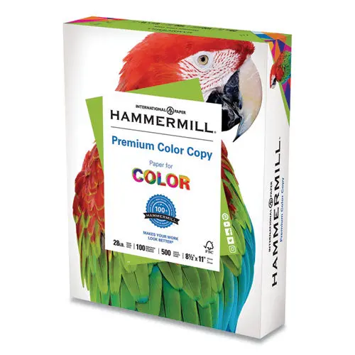 Premium Color Copy Print Paper, 100 Bright, 28Lb, 8.5 X 11, Photo White, 500-Ream 1