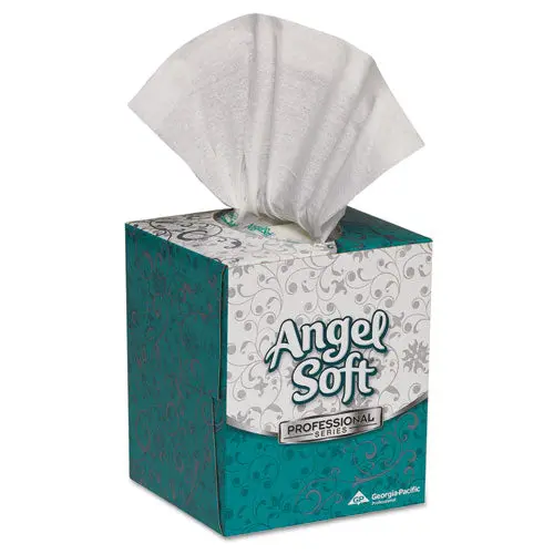 Premium Facial Tissue In Cube Box, 2-Ply, White, 96 Sheets-Box, 36 Boxes-Carton 1