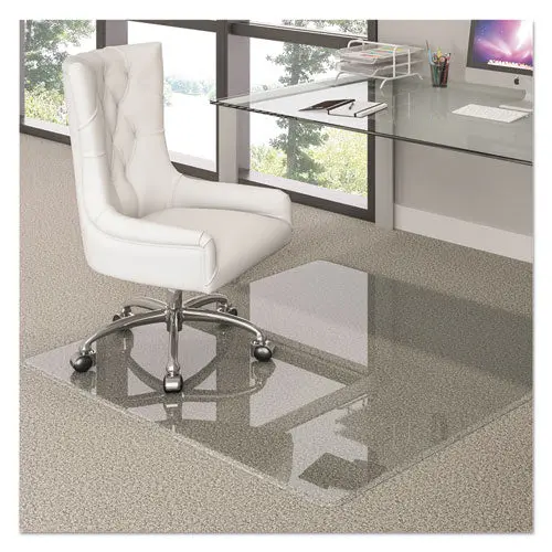 Premium Glass All Day Use Chair Mat - All Floor Types, 44 X 50, Rectangular, Clear 1