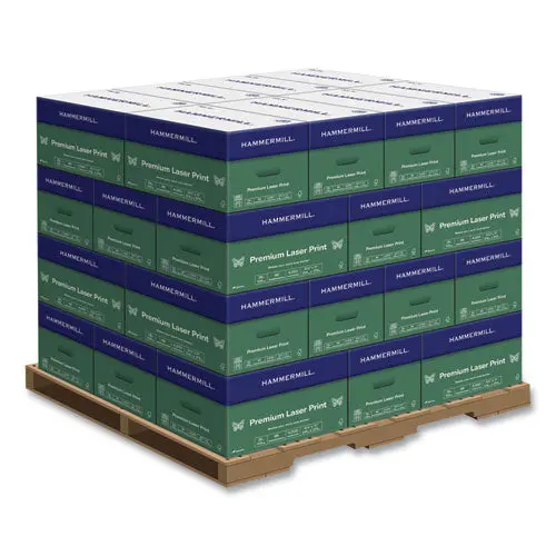 Premium Laser Print Paper, 98 Bright, 28 Lb Bond Weight, 8.5 X 11, White, 500/Ream, 8 Reams/Carton, 32 Cartons/Pallet 1