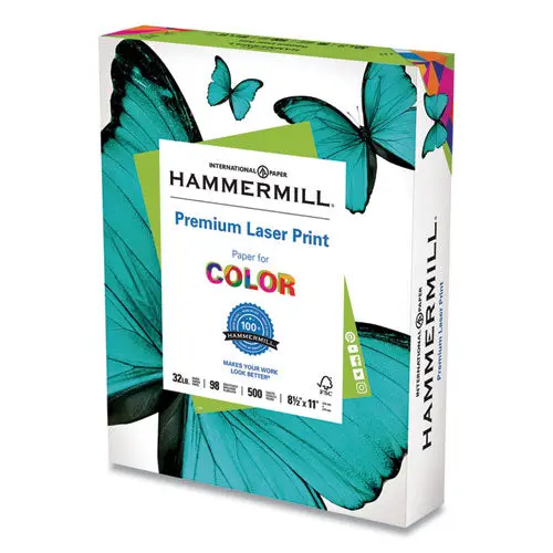 Premium Laser Print Paper, 98 Bright, 32Lb, 8.5 X 11, White, 500-Ream 1