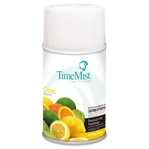 Premium Metered Air Freshener Refill, Citrus, 6.6 Oz Aerosol, 12-Carton 1