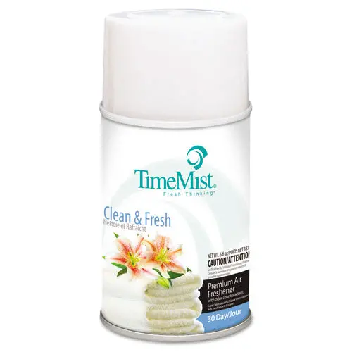 Premium Metered Air Freshener Refill, Clean N Fresh, 6.6 Oz Aerosol 1