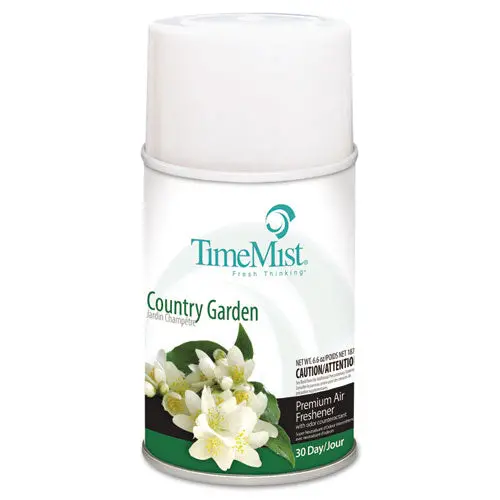 Premium Metered Air Freshener Refill, Country Garden, 6.6 Oz Aerosol, 12-Carton 1