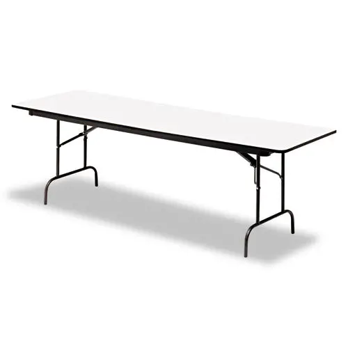Premium Wood Laminate Folding Table, Rectangular, 60W X 30D X 29H, Gray-Charcoal 1