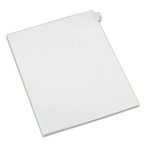 Preprinted Legal Exhibit Side Tab Index Dividers, Allstate Style, 10-Tab, 2, 11 X 8.5, White, 25-Pack 1