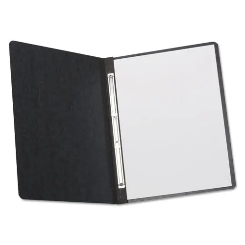 Pressboard Report Cover, 2 Prong Fastener, Letter, 3" Capacity, Black 1
