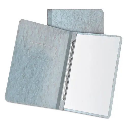 Pressboard Report Cover, 2 Prong Fastener, Letter, 3" Capacity, Gray 1