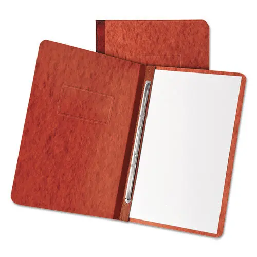 Pressboard Report Cover, 2 Prong Fastener, Letter, 3" Capacity, Red 1