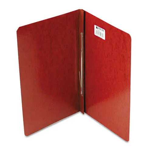 Presstex Report Cover, Side Bound, Prong Clip, Legal, 3" Cap, Red 1