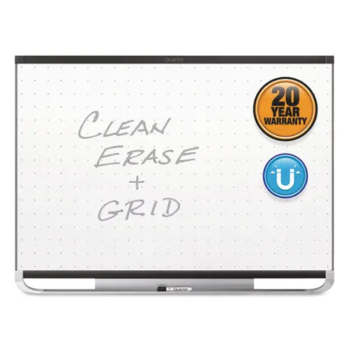Prestige 2 Magnetic Total Erase Whiteboard, 96 X 48, Black Frame 1