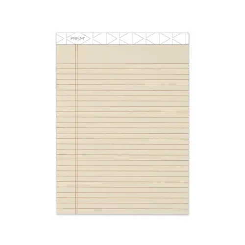 Prism + Colored Writing Pads, Wide-Legal Rule, 8.5 X 11.75, Ivory, 50 Sheets, 12-Pack 1