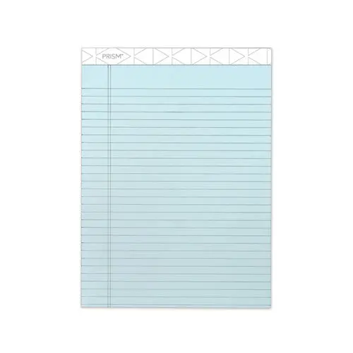 Prism + Writing Pads, Wide-Legal Rule, 8.5 X 11.75, Pastel Blue, 50 Sheets, 12-Pack 1
