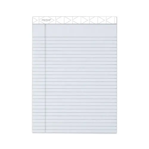 Prism + Writing Pads, Wide-Legal Rule, 8.5 X 11.75, Pastel Gray, 50 Sheets, 12-Pack 1