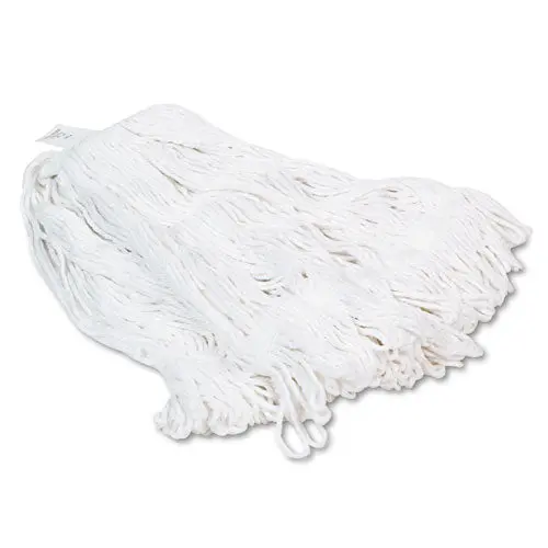 Pro Loop Web-Tailband Wet Mop Head, Rayon, 24Oz, White, 12-Carton 1