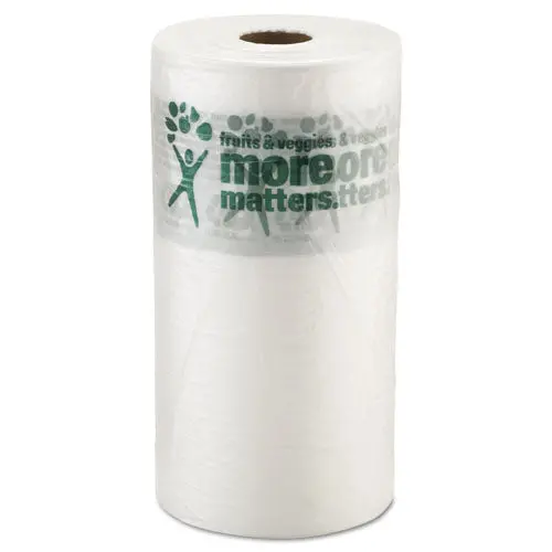 Produce Bags, 9 Microns, 10" X 15", Clear, 1400-Roll, 4 Rolls-Carton 1