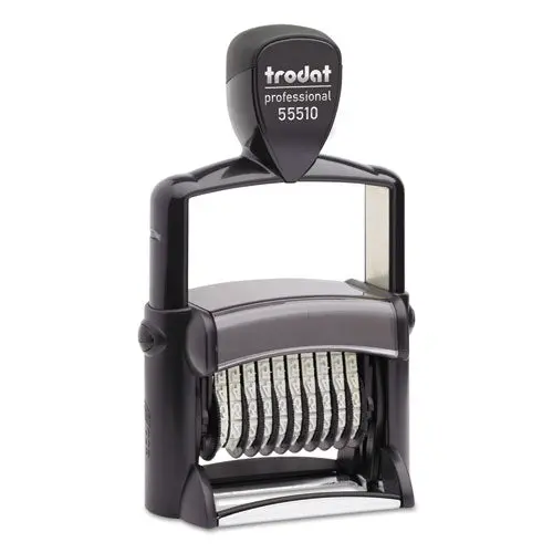 Professional Numberer, Self-Inking, Type Size 2, 10 Digits, Black 1