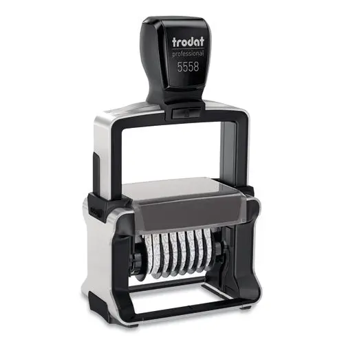Professional Numberer, Self-Inking, Type Size 2, Eight Digits, Black 1
