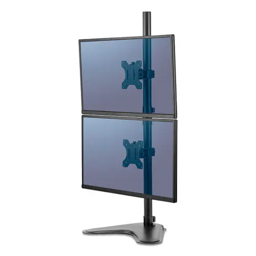 Professional Series Freestanding Dual Stacking Monitor Arm, For 32" Monitors, 15.3" X 35.5" X 11", Black, Supports 17 Lb 1