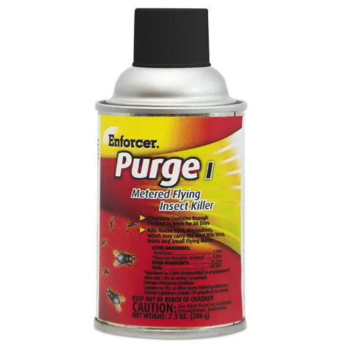 Purge I Metered Flying Insect Killer, 7.3 Oz Aerosol, Unscented, 12-Carton 1