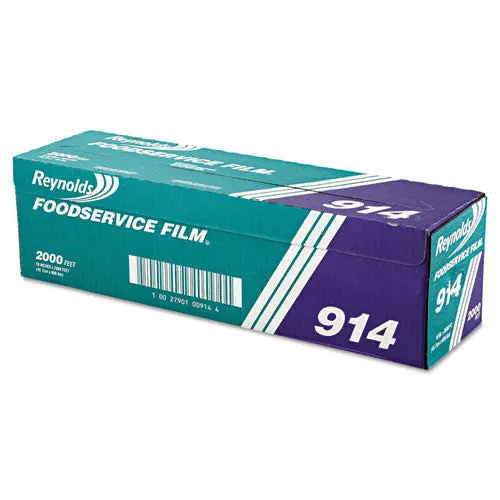 Pvc Film Roll With Cutter Box, 18" X 2000 Ft, Clear 1