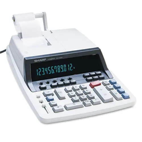 Qs-2760H Two-Color Ribbon Printing Calculator, Black-Red Print, 4.8 Lines-Sec 1