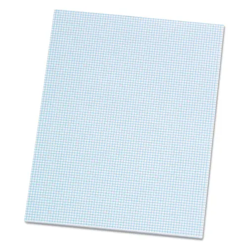 Quadrille Pads, 8 Sq-In Quadrille Rule, 8.5 X 11, White, 50 Sheets 1
