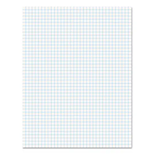 Quadrille-Rule Glue Top Pads, 4 Sq-In Quadrille Rule, 8.5 X 11, White, 50 Sheets, Dozen 1