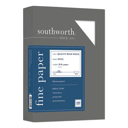 Quality Bond Business Paper, 95 Bright, 20 Lb, 8.5 X 11, White, 500-Ream 1