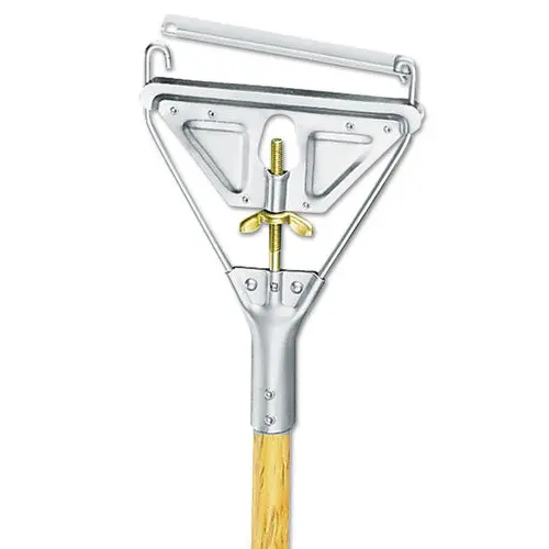 Quick Change Metal Head Wooden Mop Handle, Junior, 7-8 Dia X 54, Natural 1