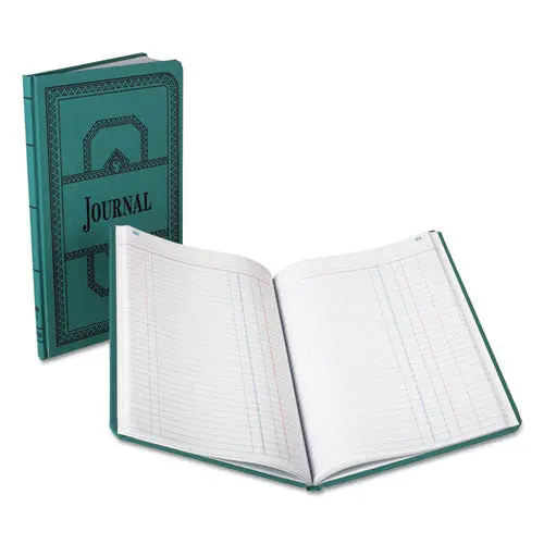 Record-Account Book, Journal Rule, Blue, 150 Pages, 12 1-8 X 7 5-8 1