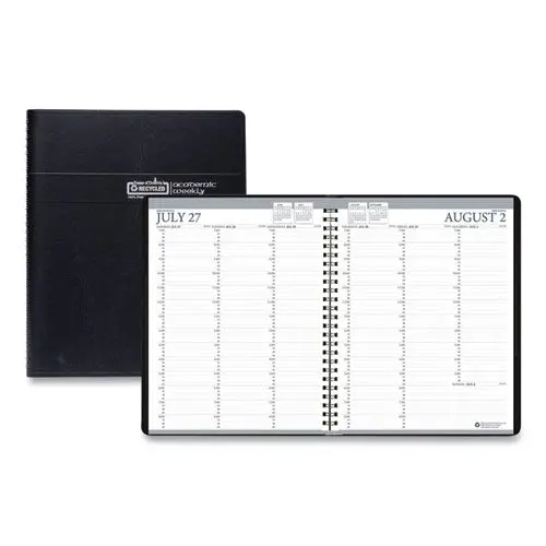 Recycled Professional Academic Weekly Planner, 11 X 8.5, Black, 2020-2021 1