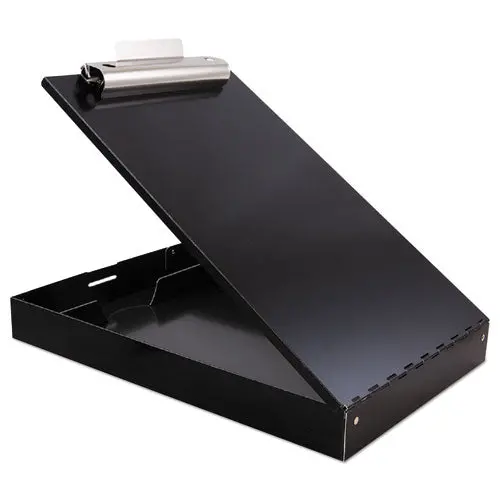 Redi-Rite Aluminum Storage Clipboard, 1" Clip Capacity, 8 1-2 X 11 Sheets, Black 1