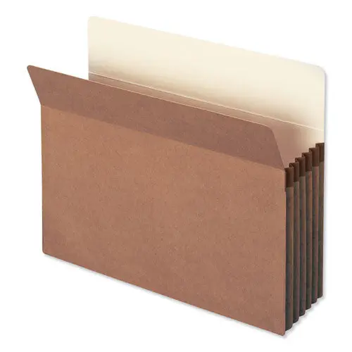 Redrope Drop Front File Pockets, 5.25" Expansion, Letter Size, Redrope, 50-Box 1