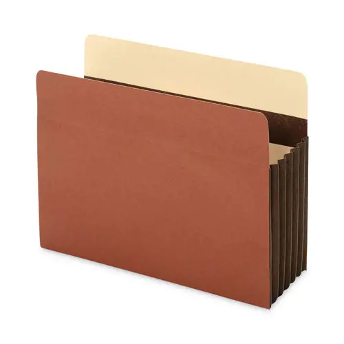 Redrope Expanding File Pockets, 7" Expansion, Letter Size, Brown, 5-Box 1