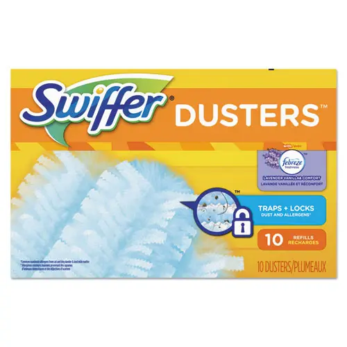 Refill Dusters, Dustlock Fiber, Light Blue, Lavender Vanilla Scent,10-Bx,4Bx-Ctn 1
