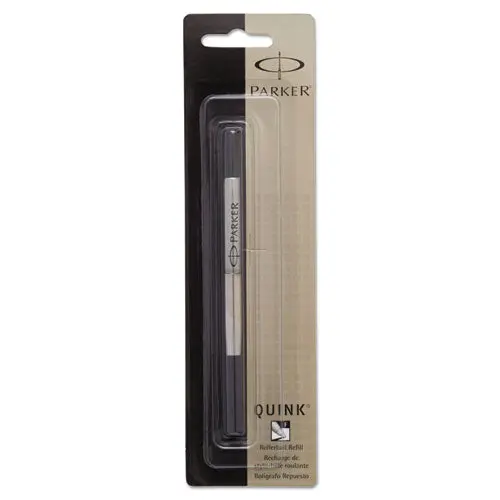 Refill For Parker Roller Ball Pens, Fine Point, Black Ink 1