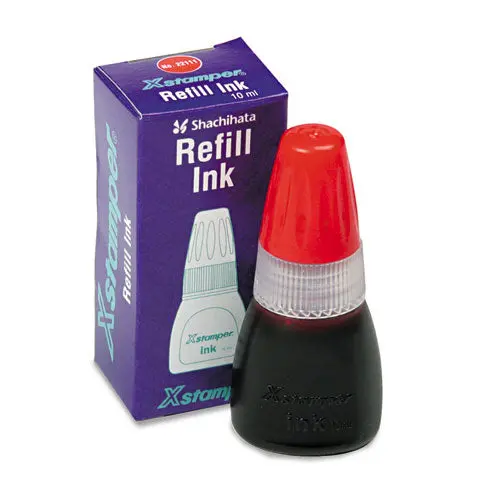 Refill Ink For Xstamper Stamps, 10Ml-Bottle, Red 1