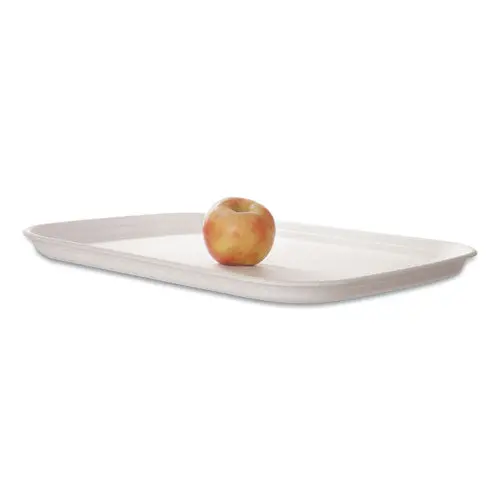 Regalia Renewable And Compostable Sugarcane Tray, 13 X 17, White, 100-Carton 1