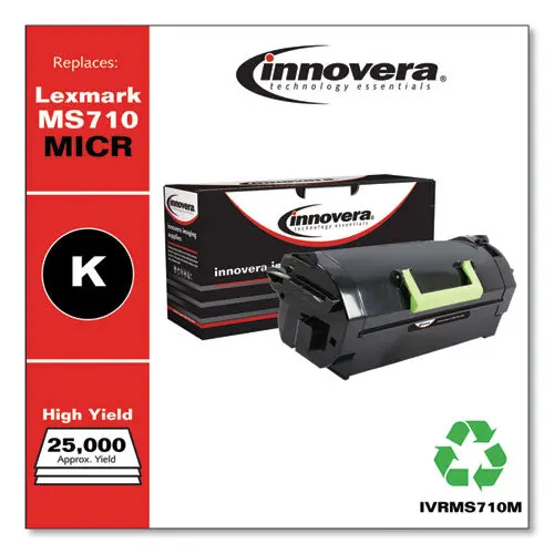 Remanufactured Black High-Yield Micr Toner, Replacement For Lexmark Ms710m (52D0ha0), 25,000 Page-Yield 1