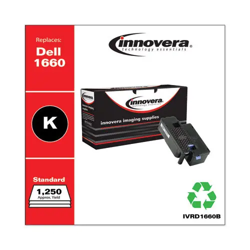 Remanufactured Black Toner, Replacement For Dell 1660B (332-0399), 1,250 Page-Yield 1