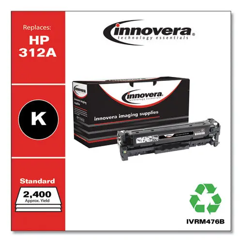 Remanufactured Black Toner, Replacement For Hp 312A (Cf380a), 2,400 Page-Yield 1