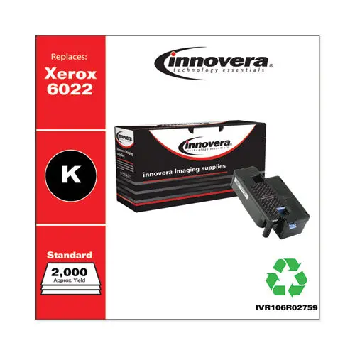 Remanufactured Black Toner, Replacement For Xerox 6022 (106R02759), 2,000 Page-Yield 1