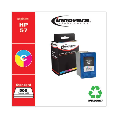 Remanufactured Tri-Color Ink, Replacement For Hp 57 (C6657an), 400 Page-Yield 1