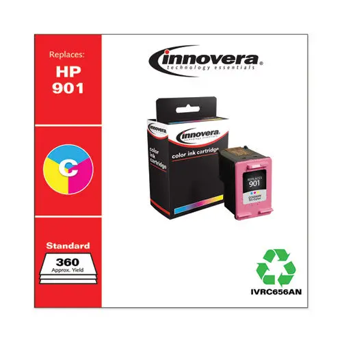 Remanufactured Tri-Color Ink, Replacement For Hp 901 (Cc656an), 360 Page-Yield 1