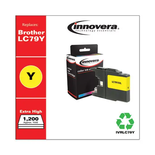 Remanufactured Yellow Extra High-Yield Ink, Replacement For Brother Lc79y, 1,200 Page-Yield 1