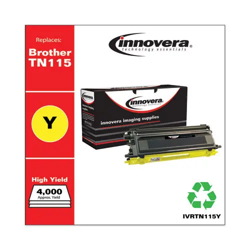 Remanufactured Yellow High-Yield Toner, Replacement For Brother Tn115y, 4,000 Page-Yield 1