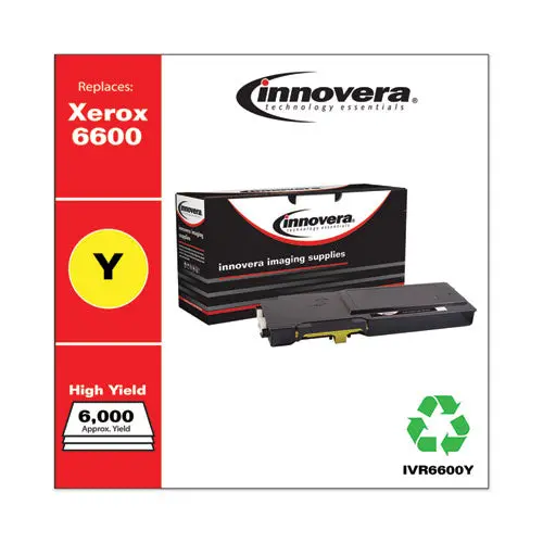 Remanufactured Yellow High-Yield Toner, Replacement For Xerox 6600 (106R02227), 6,000 Page-Yield 1