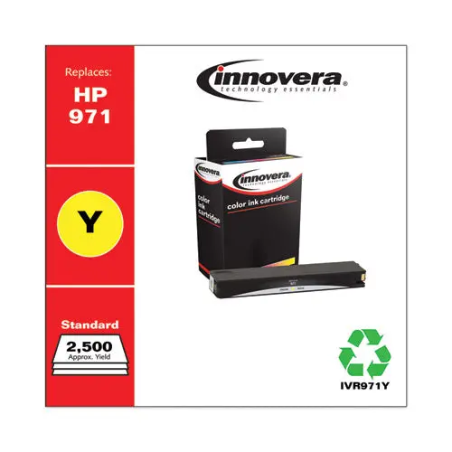 Remanufactured Yellow Ink, Replacement For Hp 971 (Cn624am), 2,500 Page-Yield 1