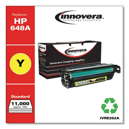 Remanufactured Yellow Toner, Replacement For Hp 648A (Ce262a), 11,000 Page-Yield 1